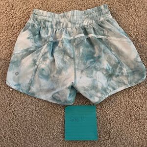 Lululemon high rise hotty hot shorts